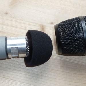 Audio Technica AT2010 - Korb abgeschraubt und Popschutz entnommen