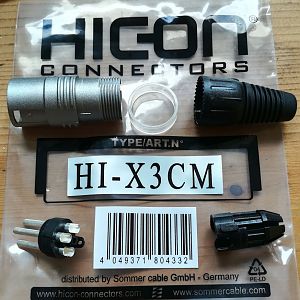 Hicon - Hi-X3CM XLR-Stecker