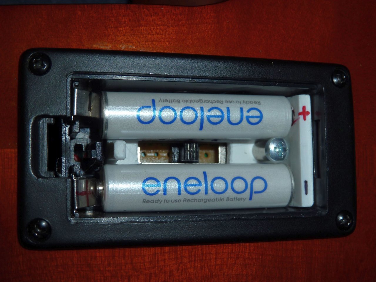 Batteriefach der modifizierten Carlo Giordano EV-201