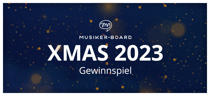 Weihnachtsgewinnspiel Musiker-Board 2023