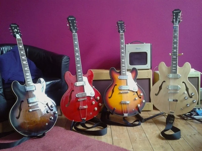 4 Epiphones.jpeg