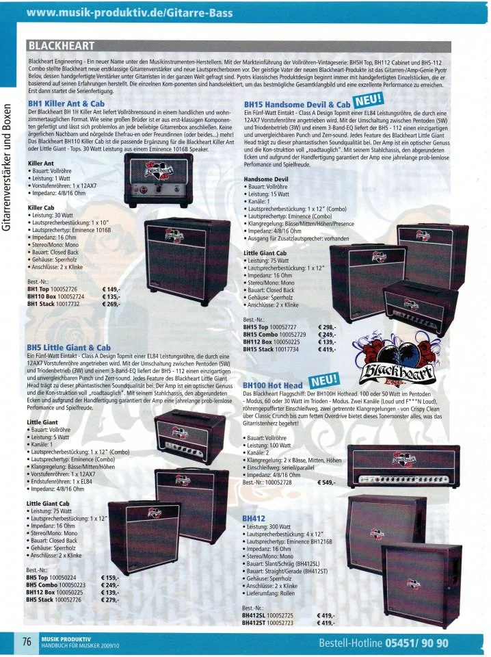 Blackheart-VK-Preise 2009-10.webp