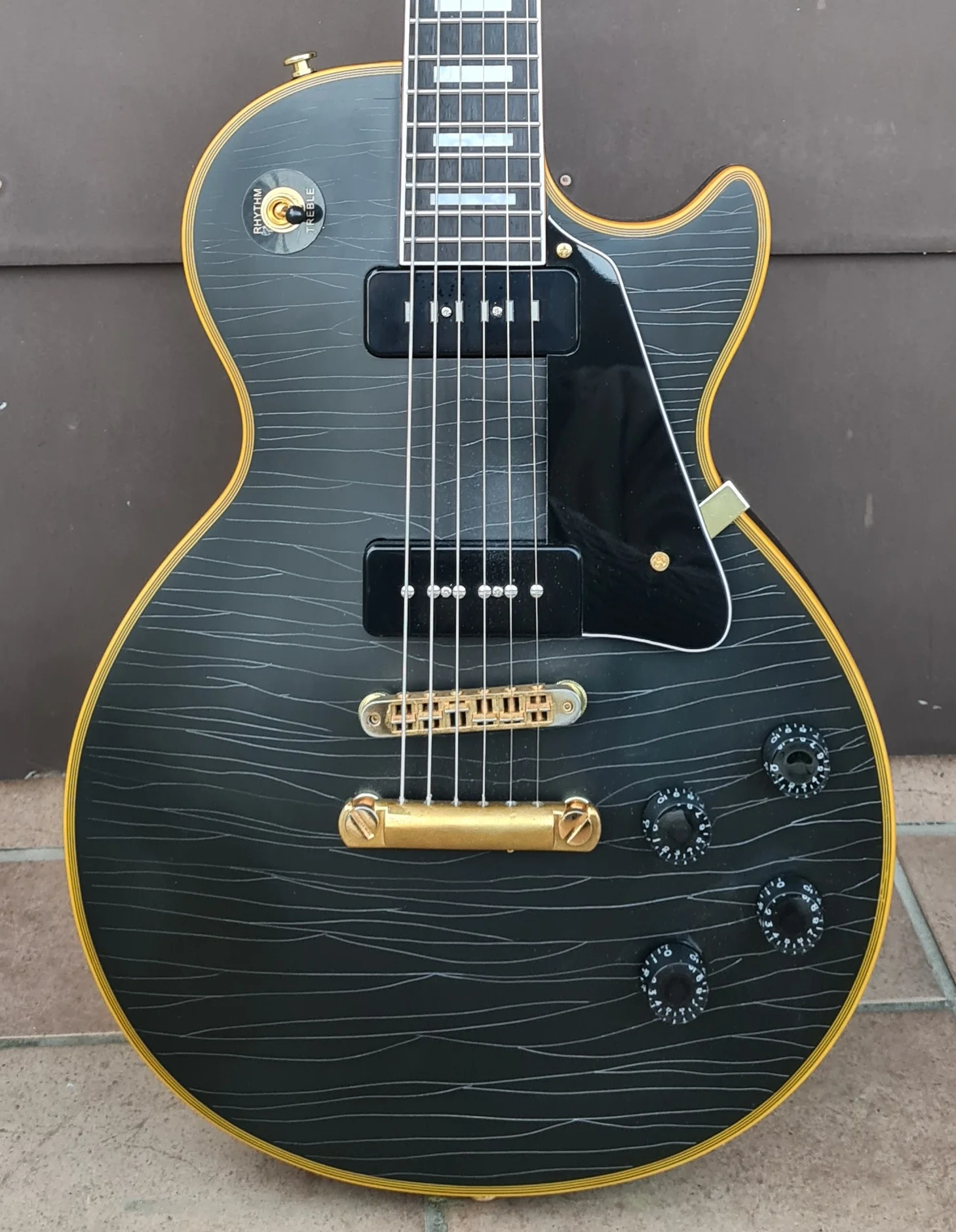 Chibson Les Paul Custom P90 Matt Body.webp