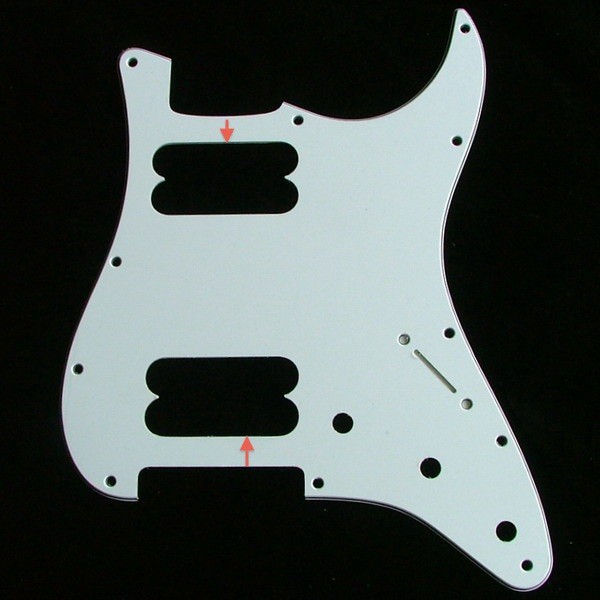 Fender Stratocaster HH Pickguard Maße/Template/Vorlage MusikerBoard