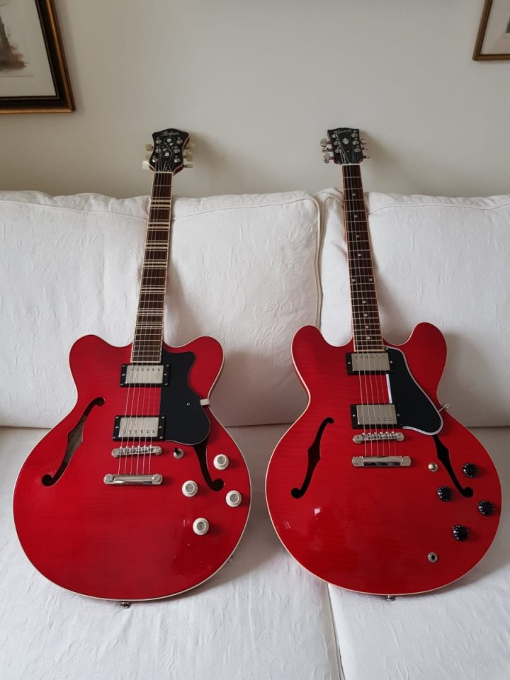 Gibson ES 335 + Höfner Verythin 02.jpg