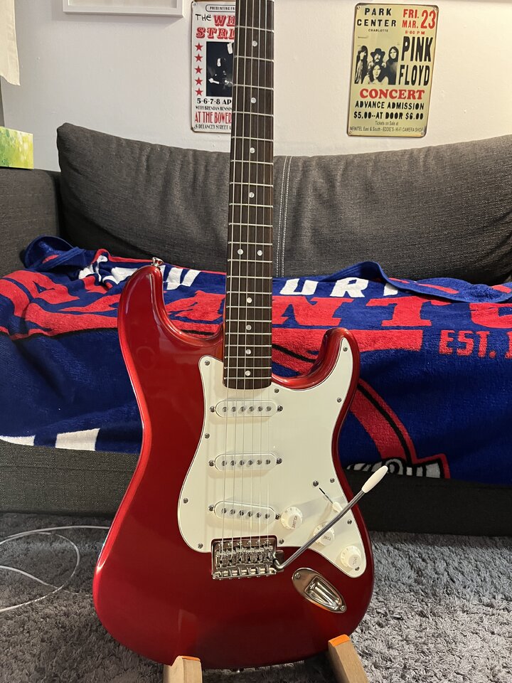 Squier Strat CV 60s Candy Red
