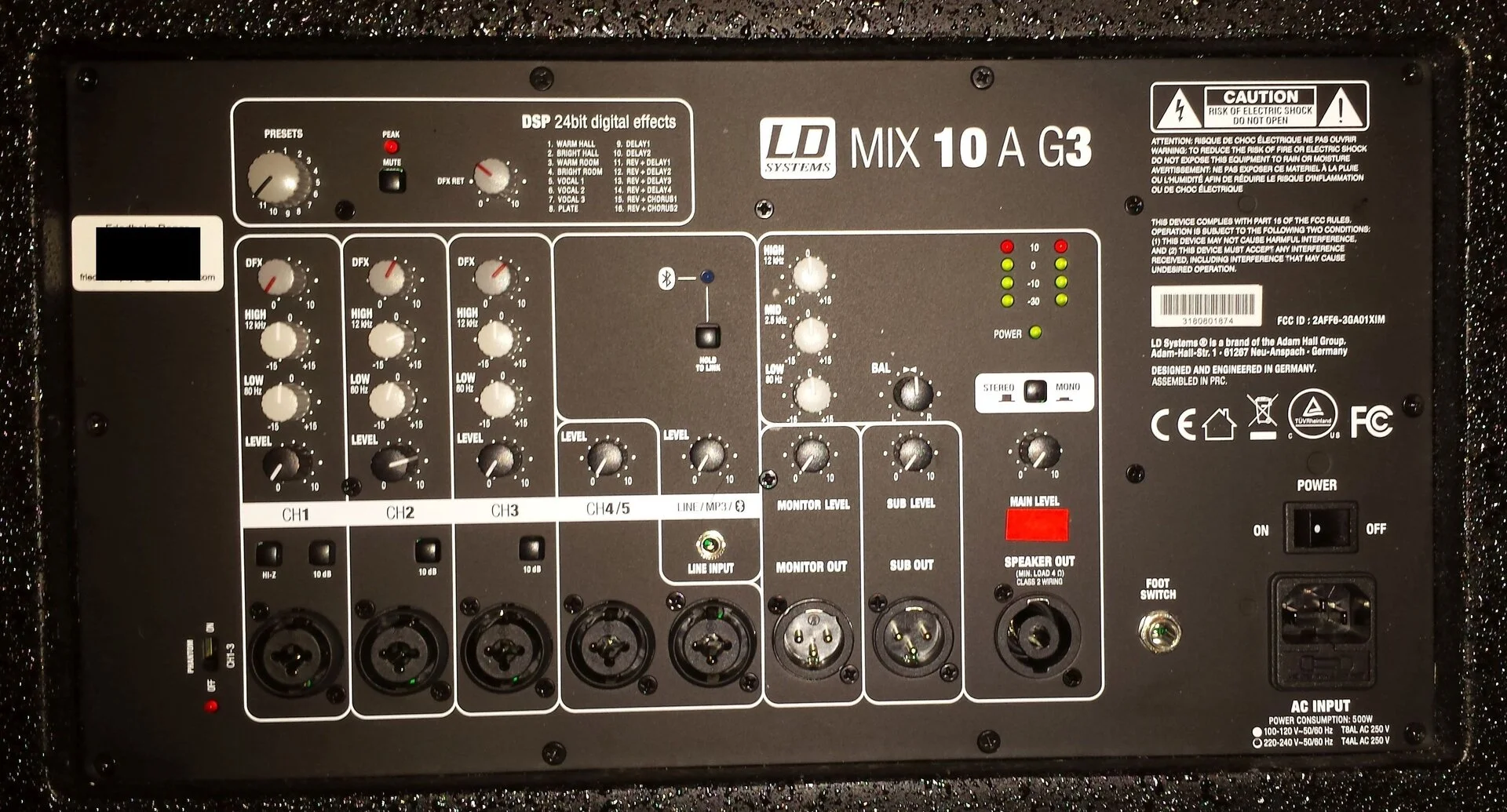 LDSystems - Mix 10 A G3 Bedienfeld2.webp