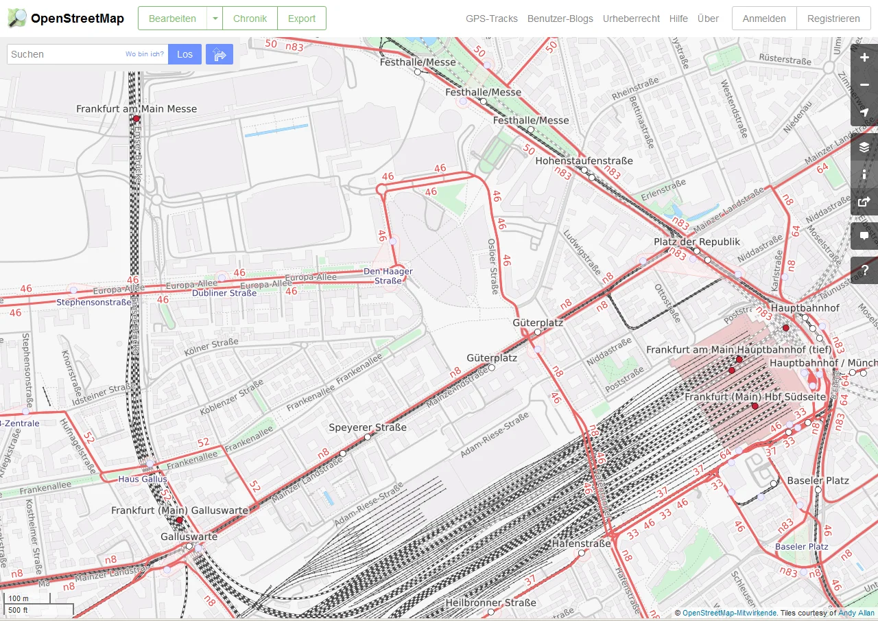 OpenStreetmap Bahn zur Messe.webp
