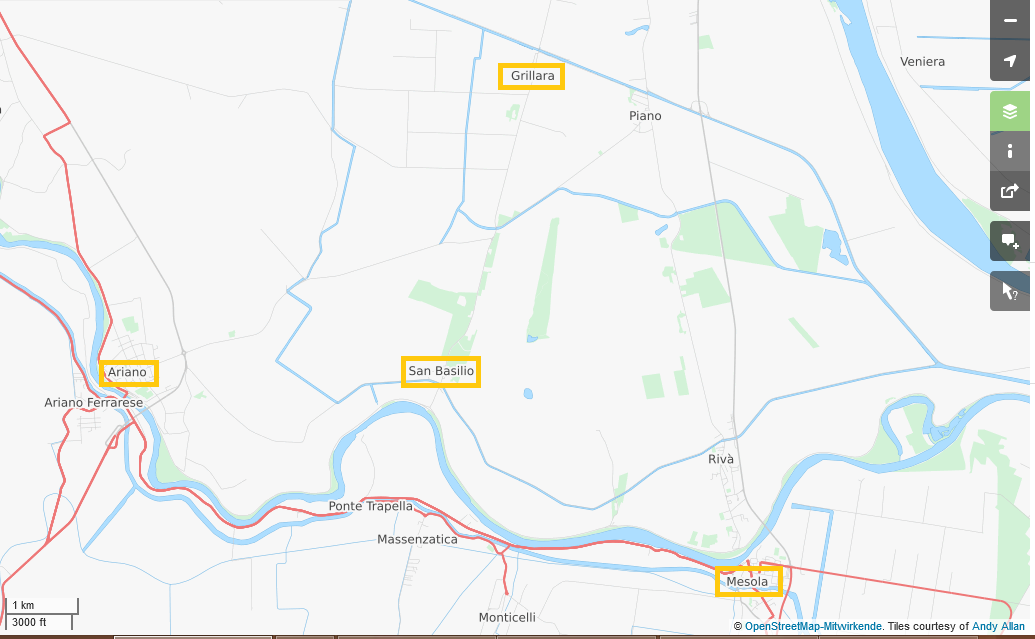 Region Ariano San Basilio Grillara markiert.png