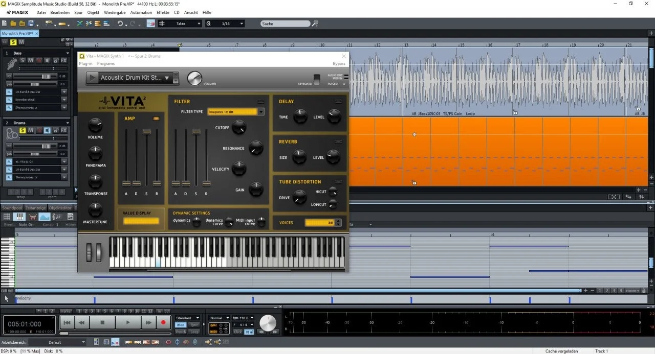 Samplitude Drums Midi