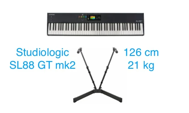 Worauf bette ich mein Studiologic SL88 GT