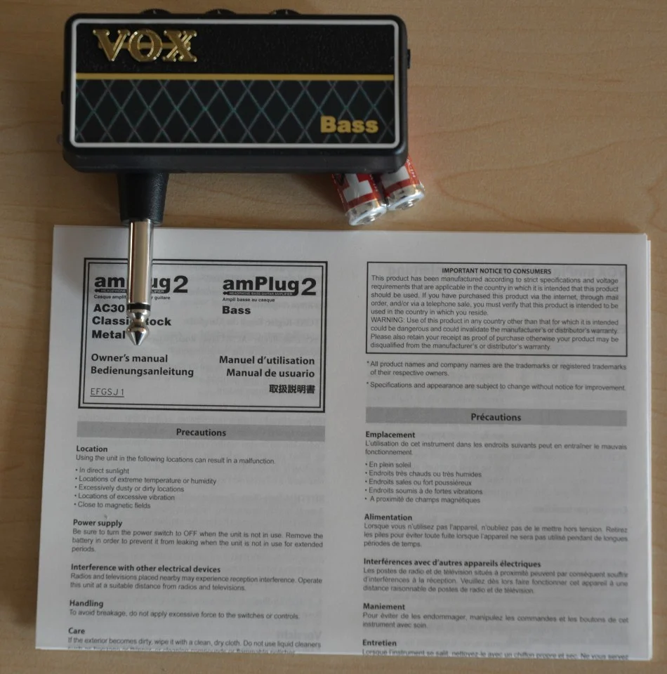 VOX amPlug 2 - Lieferumfang.webp