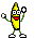 Smiley Crazy Banana bye bye.gif