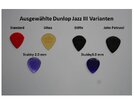 Ausgwählte Dunlop Jazz III - Varianten.jpg Ausgwählte Dunlop Jazz III - Varianten.jpg