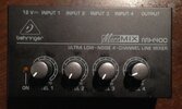 - MicroMIX MX400 4-Kanal Line-Mixer