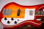 - Redneck E-Bass Red Sunburst Ric Clone