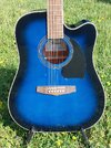 PF15ECE-TBS eine Dreadnought mit Cutaway in Trans Blue Sunburst