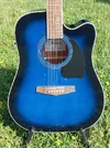 PF15ECE-TBS eine Dreadnought mit Cutaway in Trans Blue Sunburst