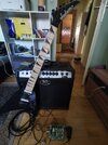 E-gitarre, Verstärker und Fußpedal zum verkaufen