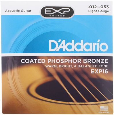 Coated Phosphor Bronze EXP 16 (.012-.053) für Westerngitarre