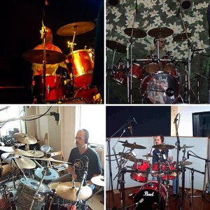 Slinger on drums