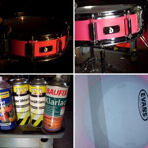 D.I.Y. projekt snare lackieren