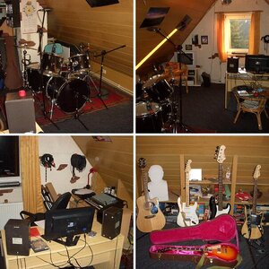 Homestudio / Musikzimmer im Aufbau