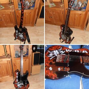 Aus meiner HeKe Telecaster wurde dieses Prunkstück