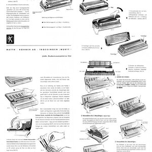 Hohner Atlantic Reparaturunterlagen