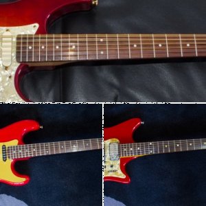 RJJC's red guitars