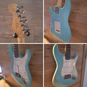 Squier Strat Aged für einen Kunden