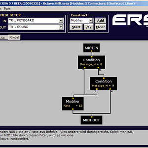 Ein sehr frühes Projekt, mit dem Entwicklungsnamen ersa. Ziel ist es, ähnlich den anderen Systemen durch grafische Module und Verbindungen möglichst einfach und auch für nicht-Programmierer entsprechende Kombinationen / Logik / Verarbeitung aufzubauen.