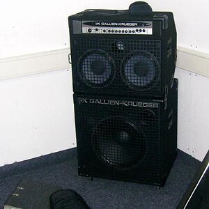 Meine alte Bassanlage - Gallien&Krueger 2x10er Combo sowie eine 15"-Zusatzbox