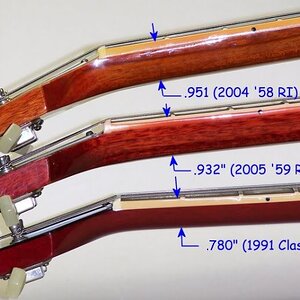 GIBSON LES PAUL - Neck Profiles