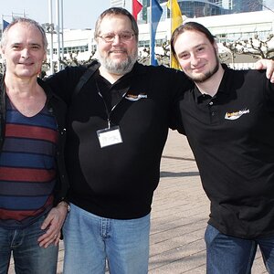 Mit Johannes Hofmann und peter55 auf der Musikmesse in Frankfurt 2012