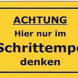Schritttempo