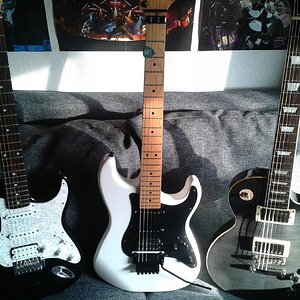 Meine 3 Gitarren zusammen