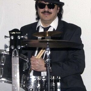 Joe Schulz on drums