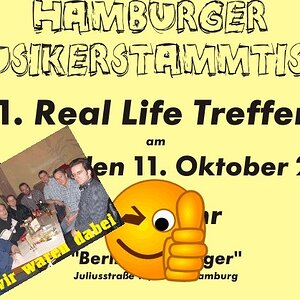 Das erste Treffen des Hamburger Musikerstammtisch ist vorüber. Es hat umheimlich Spaß gemacht und war auch sehr interessant und informativ. Ich freue mich schon auf unser nächstes Treffen.

Andreas