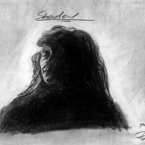 Schatten
Bleistift, schwarzer Buntstift
Datum: 6. 2. 1994