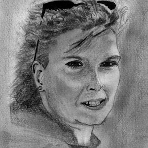 Portrait
Bleistift, schwarzer Filzstift
Datum: 10.6.1992