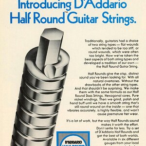 Page 82 The Best Of Both Worlds Introducing D'Addario Half Round Guitar Strings