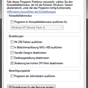 Skalierung In Eigenschaften Deaktivieren