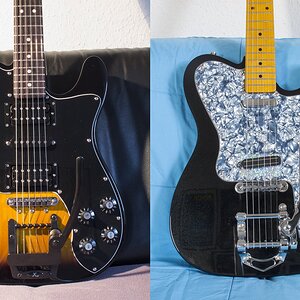 RJJC A5 - No.3 W X-Trem Vibrato And 2nd China-Tele W B5-Copy