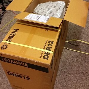 Yamaha DBR12 beim "unboxing"