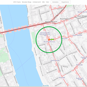 02-10 OSM Bonn-Beuel Verkehrsnetz Standortmarkierung