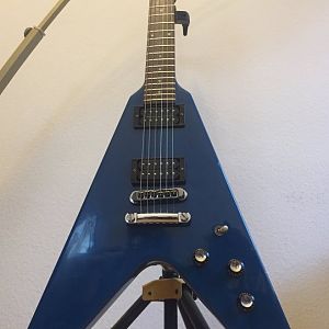 1983 Gibson Flying V - No Pickguard Model in Electric Blue