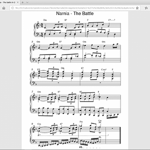 Narnia - The Battle In Dm;  Polyphones Arrangement