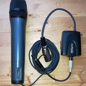 Sennheiser ew100 mit e865-Kapsel ohne Elektronik mit Phantomspeiseadapter