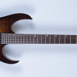 Ibanez J.Custom RG1608DTB Deep Tigereye Burst (1997) Frank Hartung Refinish